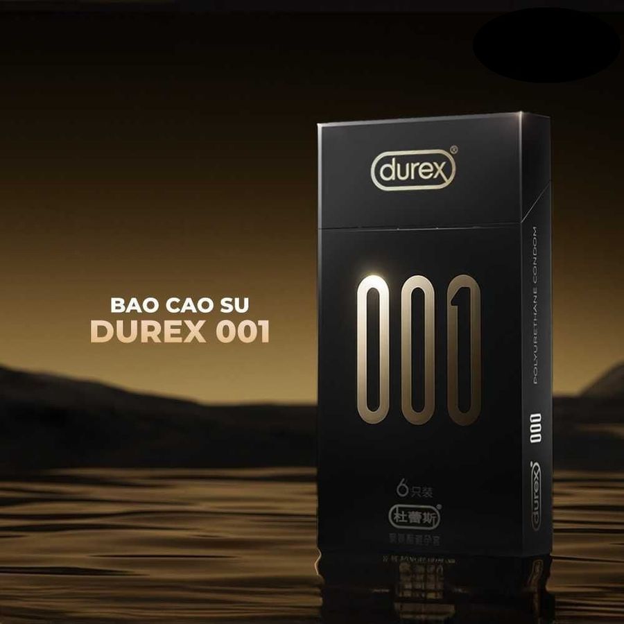 Bao cao su Durex 001 Siêu mỏng, 54m Hộp 6 cái cao cấp chính hãng