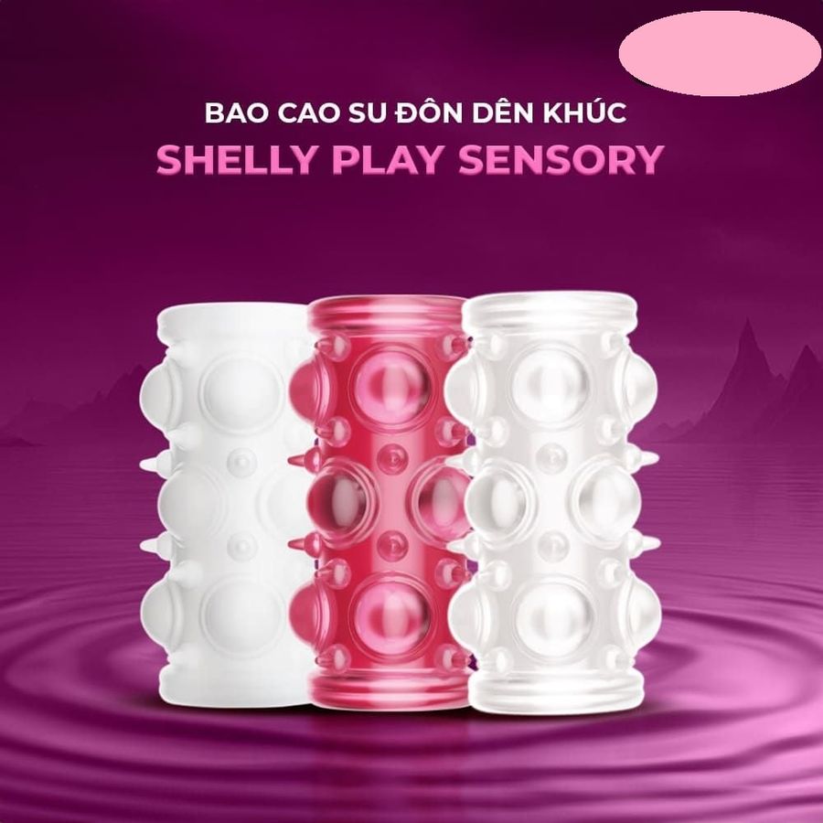 Bao cao su đôn dên khúc Shelly Play Sensory (Giao ngẫu nhiên) cao cấp chính hãng