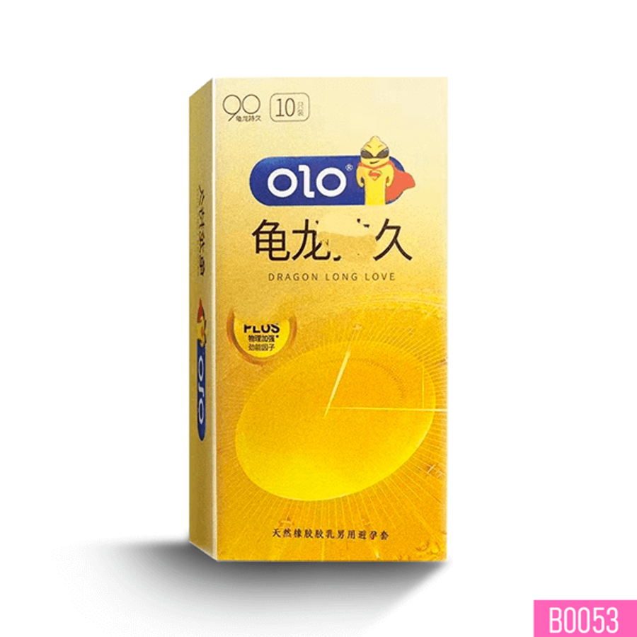 Bao cao su OLO Dragon Long Love siêu mỏng kéo dài thời gian Hộp 10 cái 382496