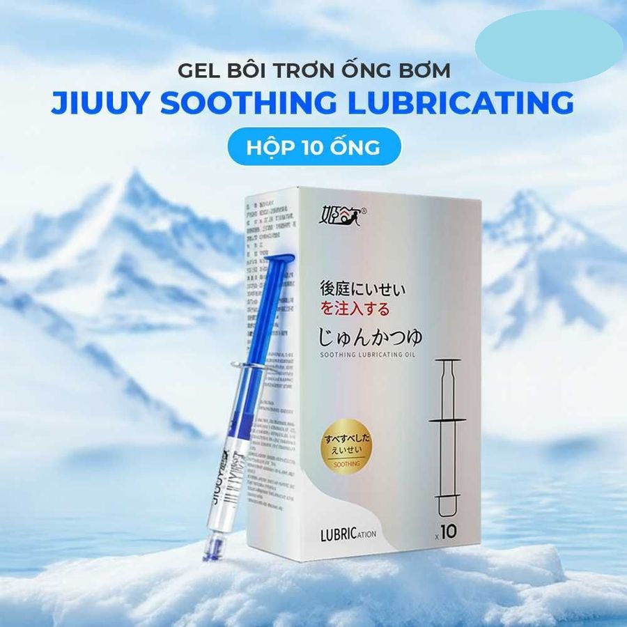 Gel bôi trơn ống bơm Jiuuy Soothing Lubricating Giảm đau rát, làm dịu hậu môn Hộp 10 ống