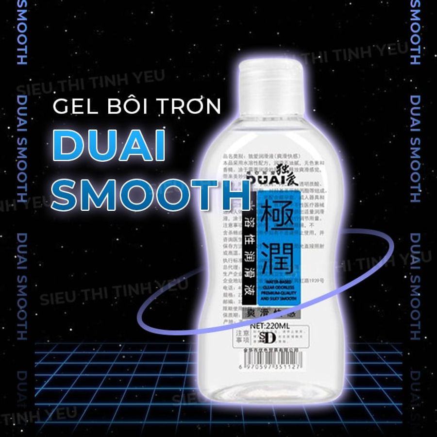 Gel bôi trơn Duai Smooth dưỡng ẩm chai 220ml 382813