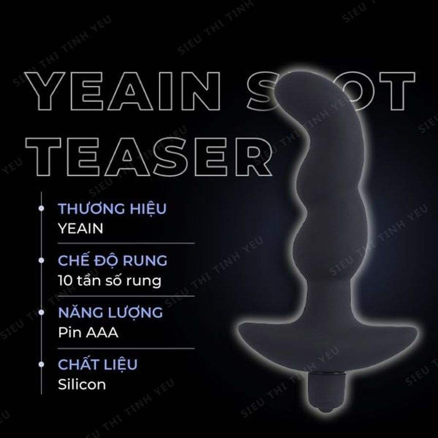 (Có Video) Trứng rung Yeain Spot Teaser 10 chế độ rung dùng pin