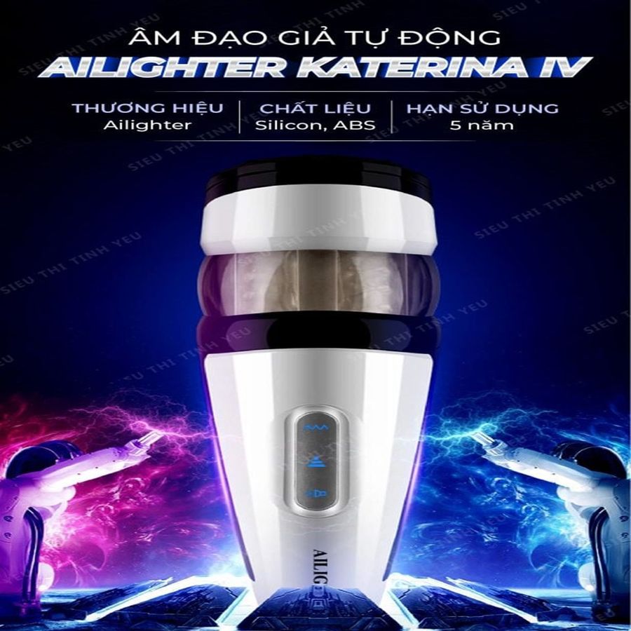 (Có Video) Âm đạo giả dính tường Ailighter Katerina IV có rung xoay ngoáy đa chế độ có âm thanh pin sạc
