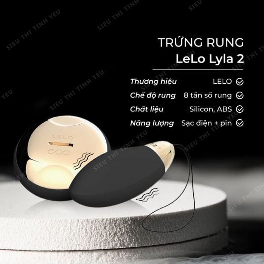 ( CÓ VIDEO ) Trứng rung điều khiển app đa quốc gia cao cấp LeLo Lyla2