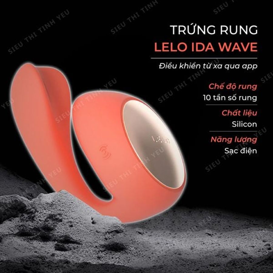 ( CÓ VIDEO ) Trứng rung 10 chế độ rung kết nối qua app LeLo Ida Wave