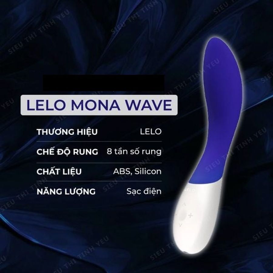 (CÓ VIDEO)Dương vật giả theo sóng 8 chế độ rung cao cấp LeLo Mona Wave 