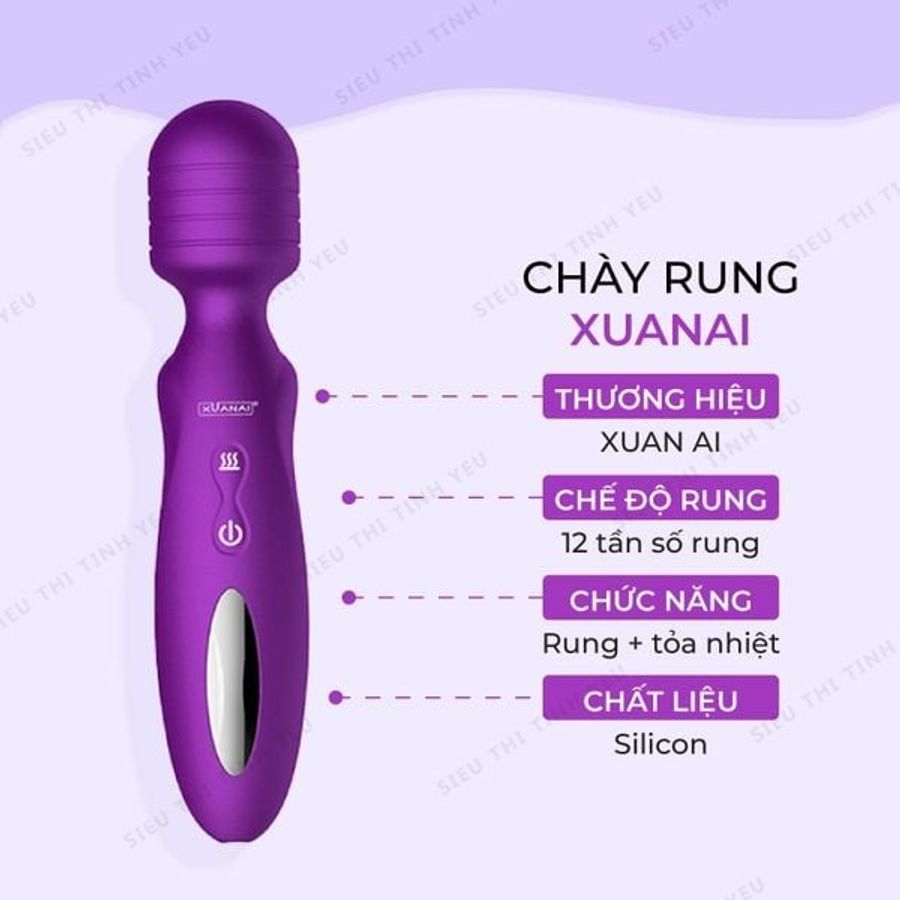 (Có video)Chày rung Xuanai 12 tần số rung xoay dùng pin sạc