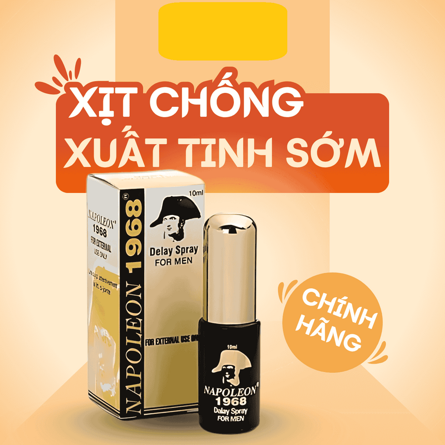 Chai xịt kéo dài thời gian lâu ra Napoleon 1968 Delay Spray Chính Hãng