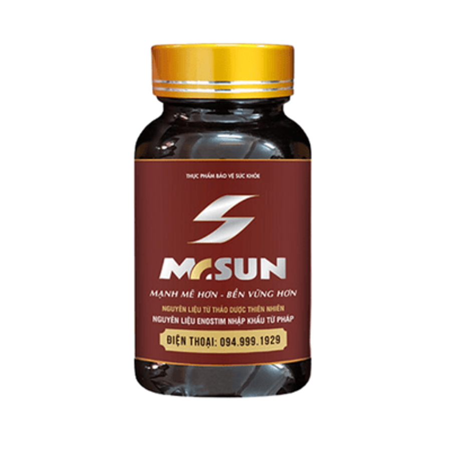 Viên uống bổ thận tráng dương tăng cường sinh lý Mr Sun Viên Uống Hỗ Trợ Cải Thiện Sinh Lý Nam Giới (Hộp 24 viên)