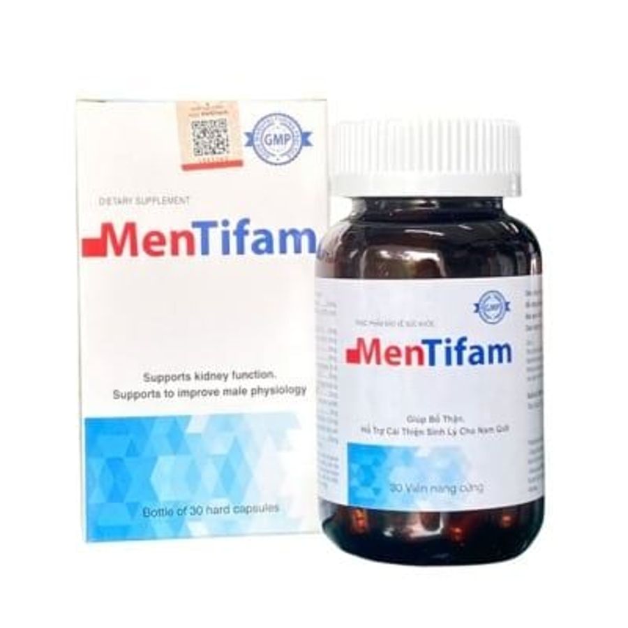 Viên uống bổ thận tráng dương tăng cường sinh lý MenTifam Dưỡng Chất Vượt Trội Cho Sinh Lý Nam