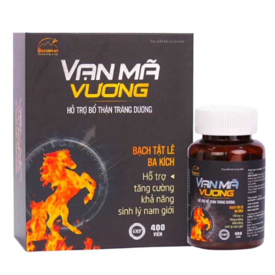 Viên uống bổ thận tráng dương tăng cường sinh lý Vạn Mã Vương 400 viên