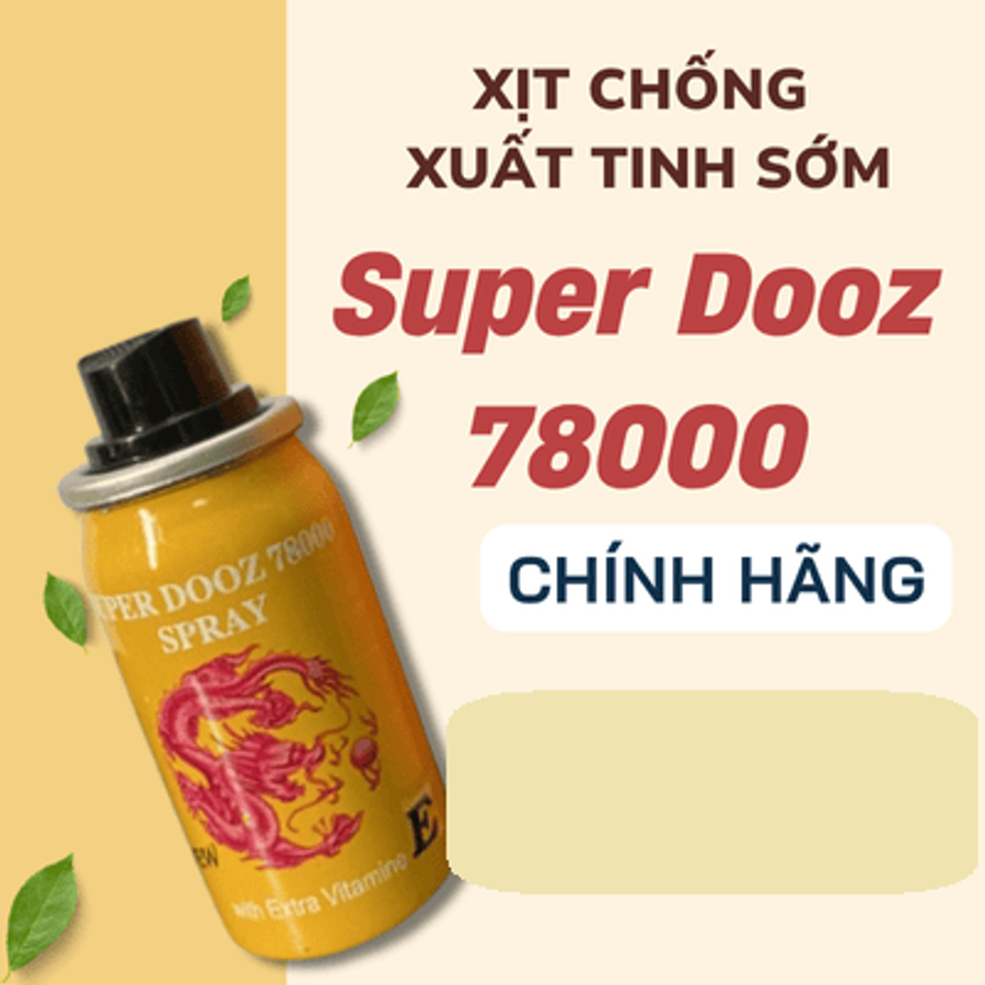 Chai xịt kéo dài thời gian cho nam Super Dooz 78000 Spray Chính Hãng