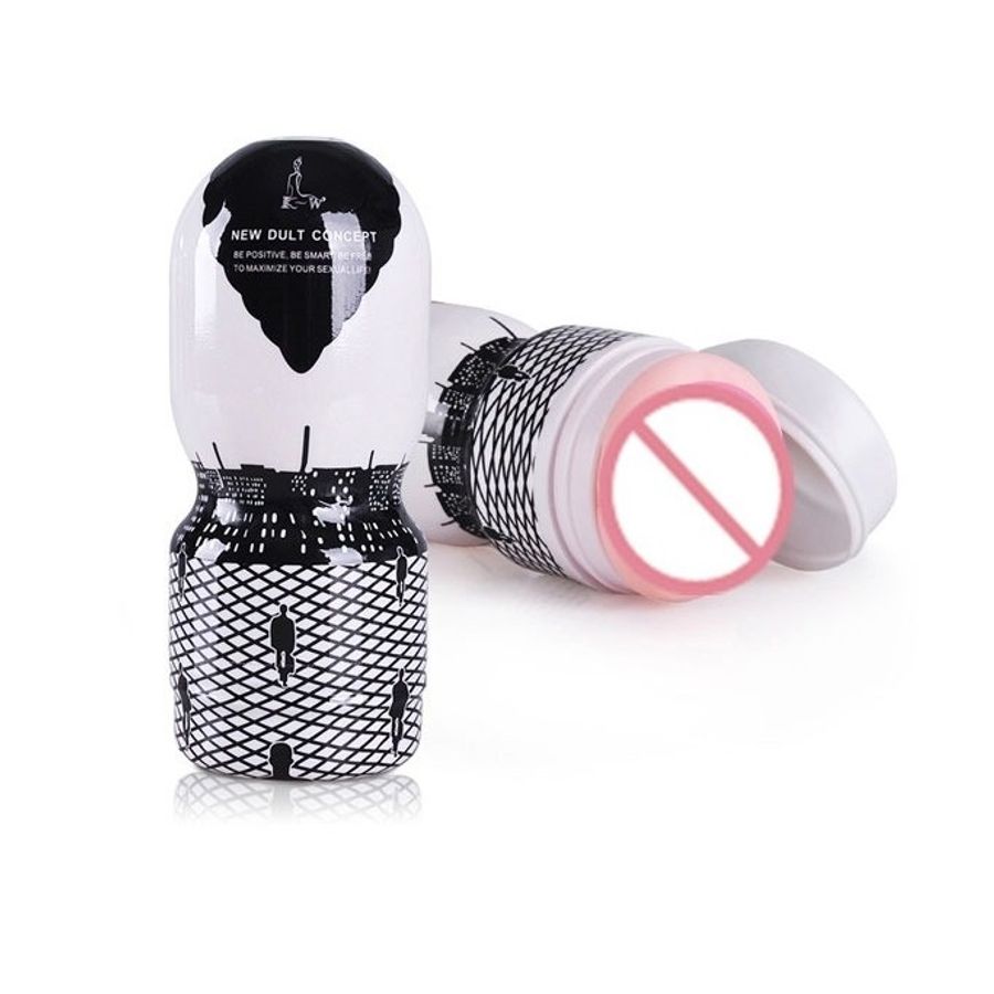 Cốc âm đạo có nắp đậy hình âm đạo giả dài 14cm