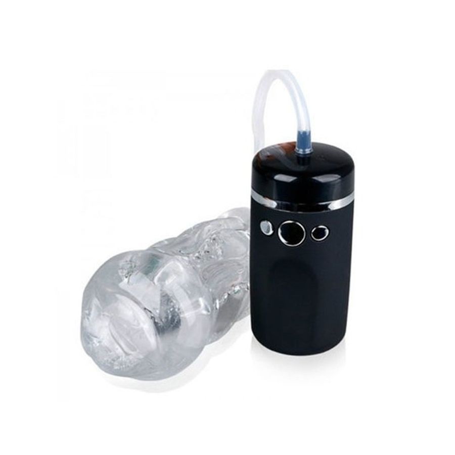 Máy rung tự động kèm âm đạo giả silicon dài 175mm sạc USB