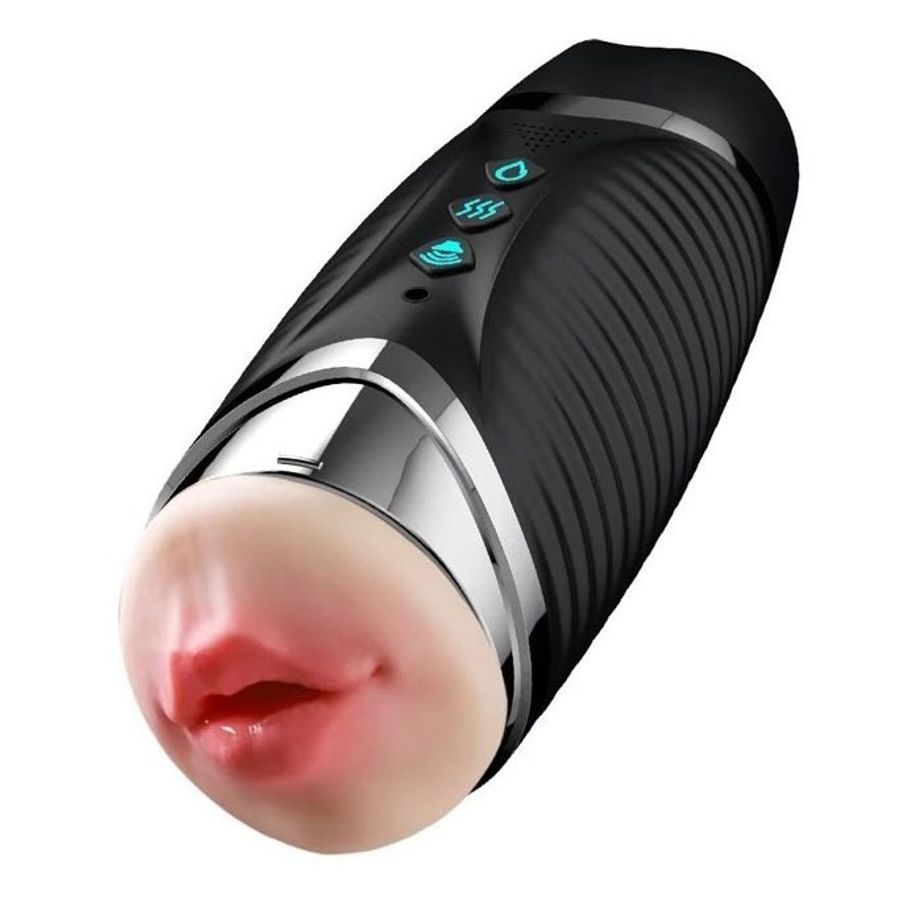 Cốc âm đạo silicon tự động 2 đầu miệng và âm đạo