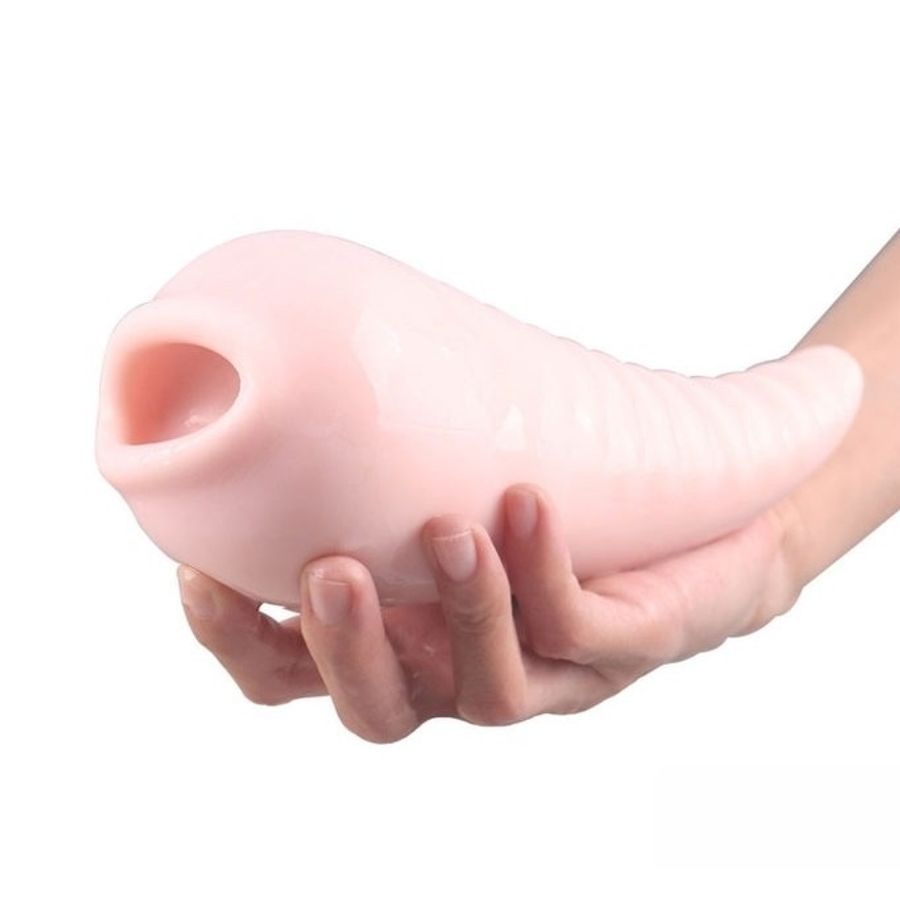 Cốc âm đạo silicon mềm ngụy trang con cá hồng dài 17cm