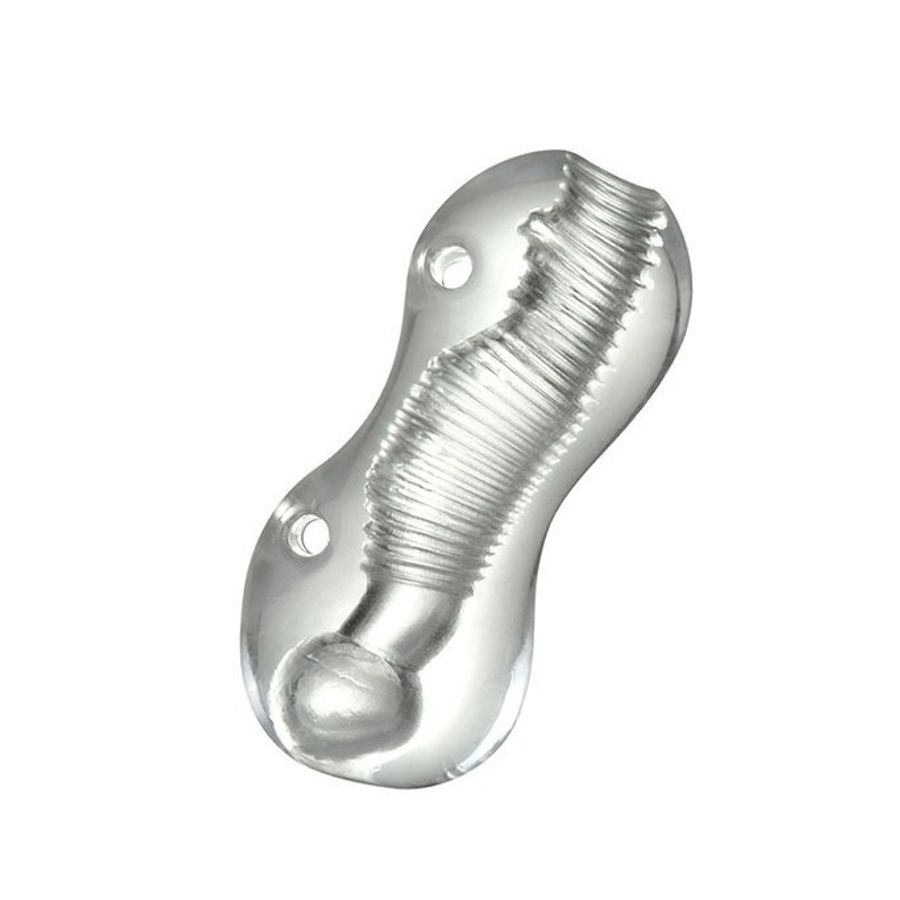 Cốc âm đạo giả  silicon ống hình gợn sóng dài 13cm