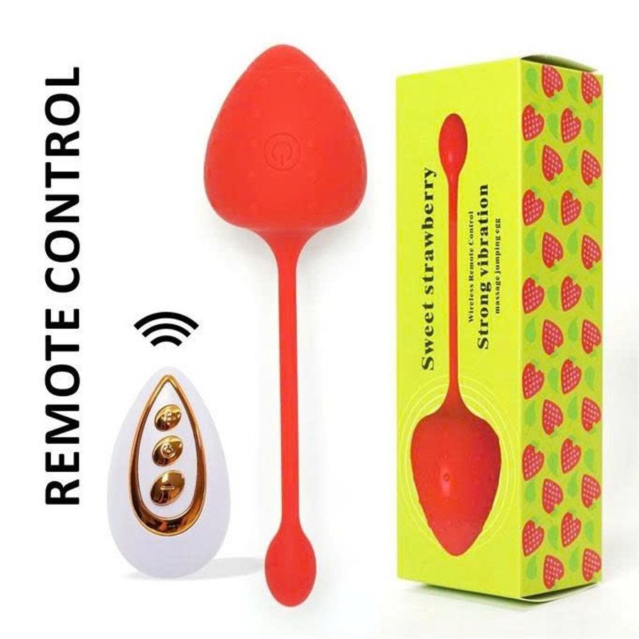 Trứng rung ngụy trang quả dâu tây có gai dài 13.5cm