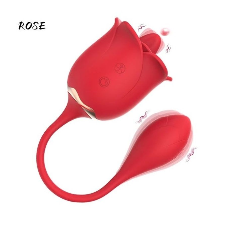Trứng rung bông hoa hồng có 12 tần số dài 278mm