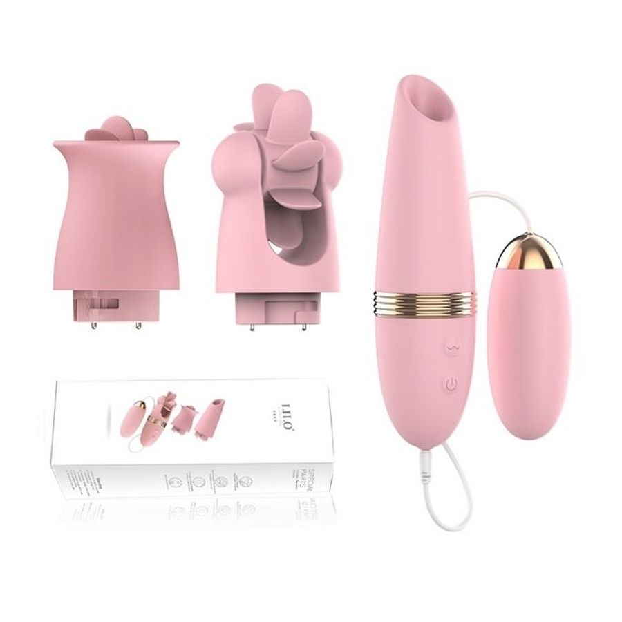 Trứng rung xoay liếm mút đa tần số sạc điện dài 13.8cm