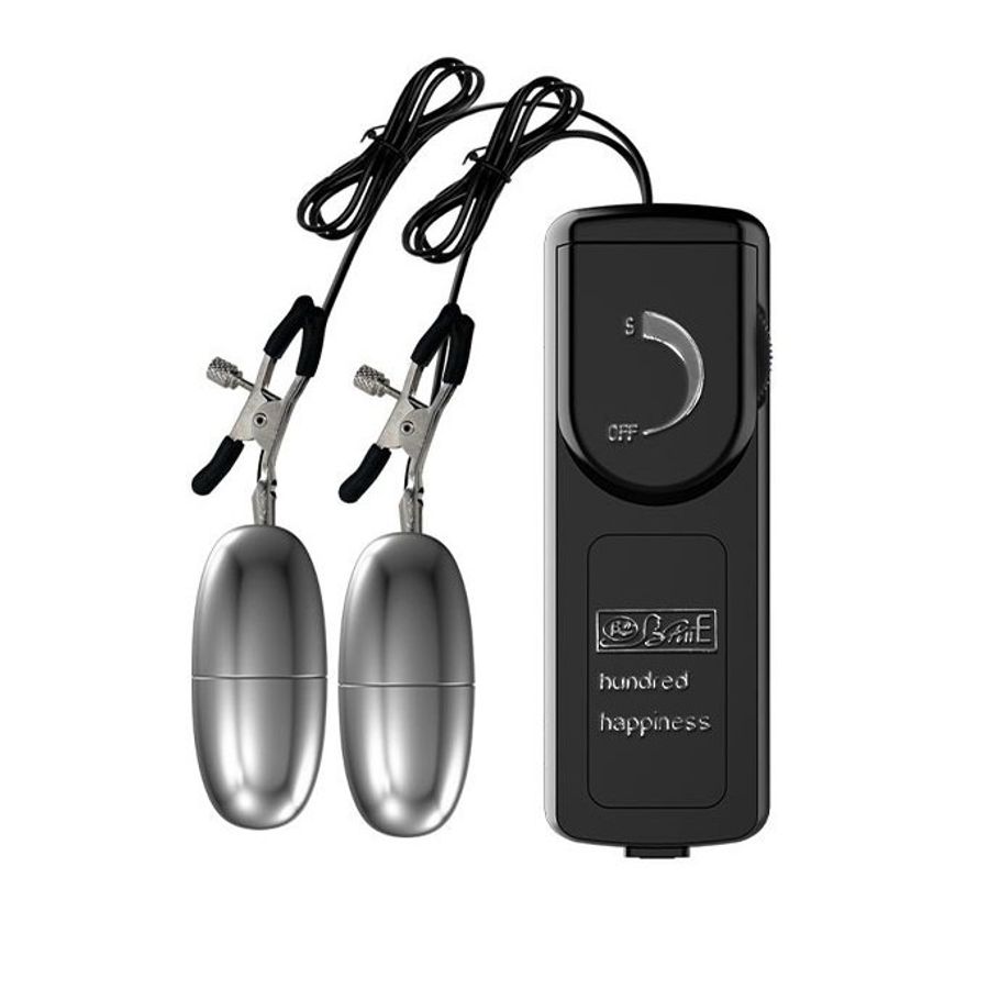 Trứng rung điều khiển có dây nối kẹp ti silicon dài 107mm
