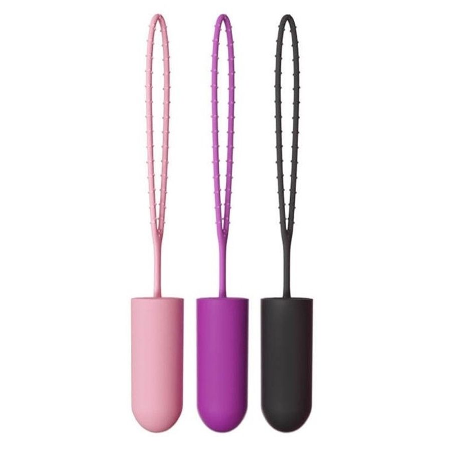 Trứng rung mini silicon có dây đeo gai dài 22.2cm