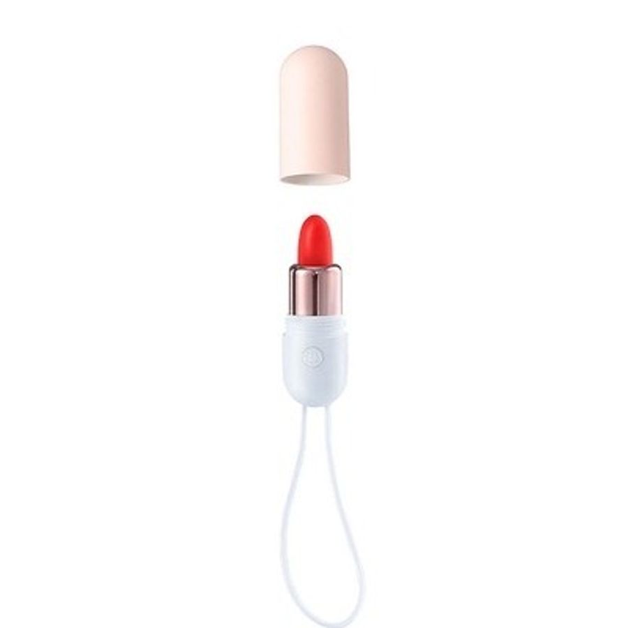 Trứng rung mini bằng silicon ngụy trang thỏi son dài 180mm