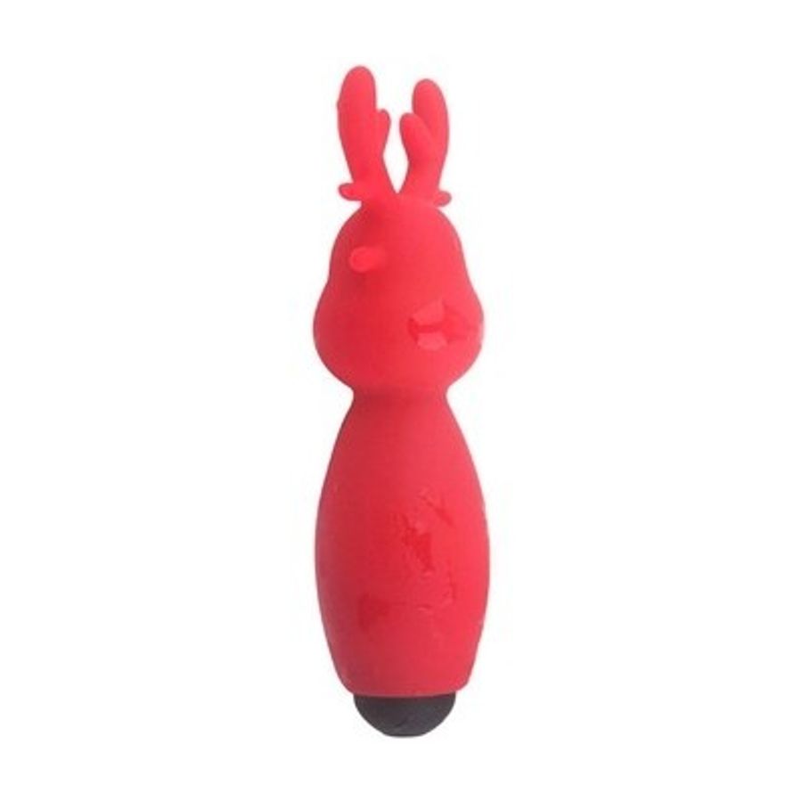 Máy rung mini hình con hưu đỏ dài 8.4cm chất liệu silicon
