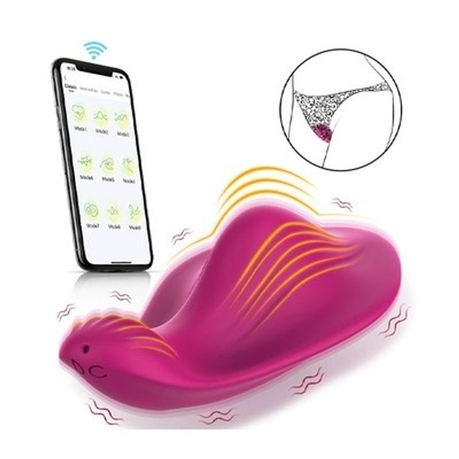 Máy rung thiết kế đáy quần lót có 9 chế độ dài 8.4cm