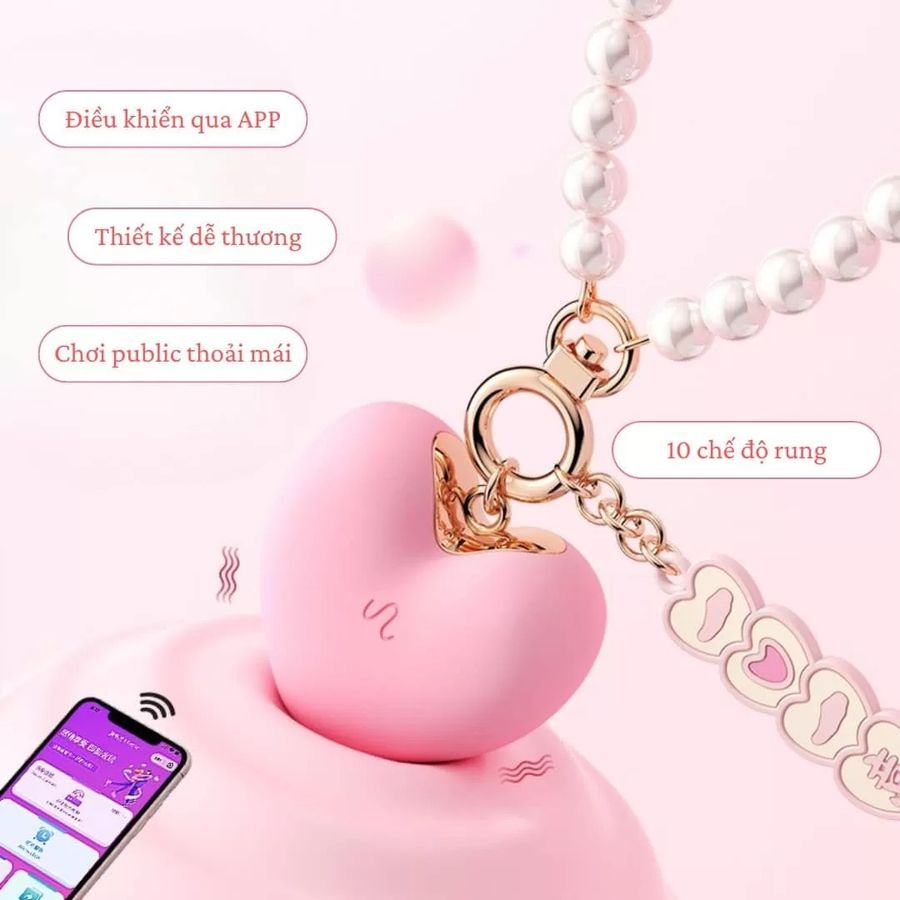 (có video) Trứng rung ngụy trang hình trái tim Love Heartbeat 