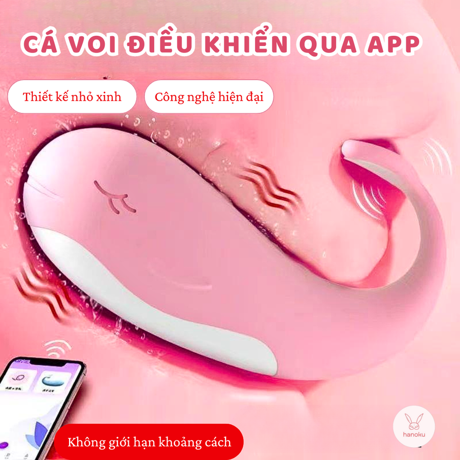 (Có video) Trứng rung ngụy trang cá voi Minty bản kết nối với điện thoại 