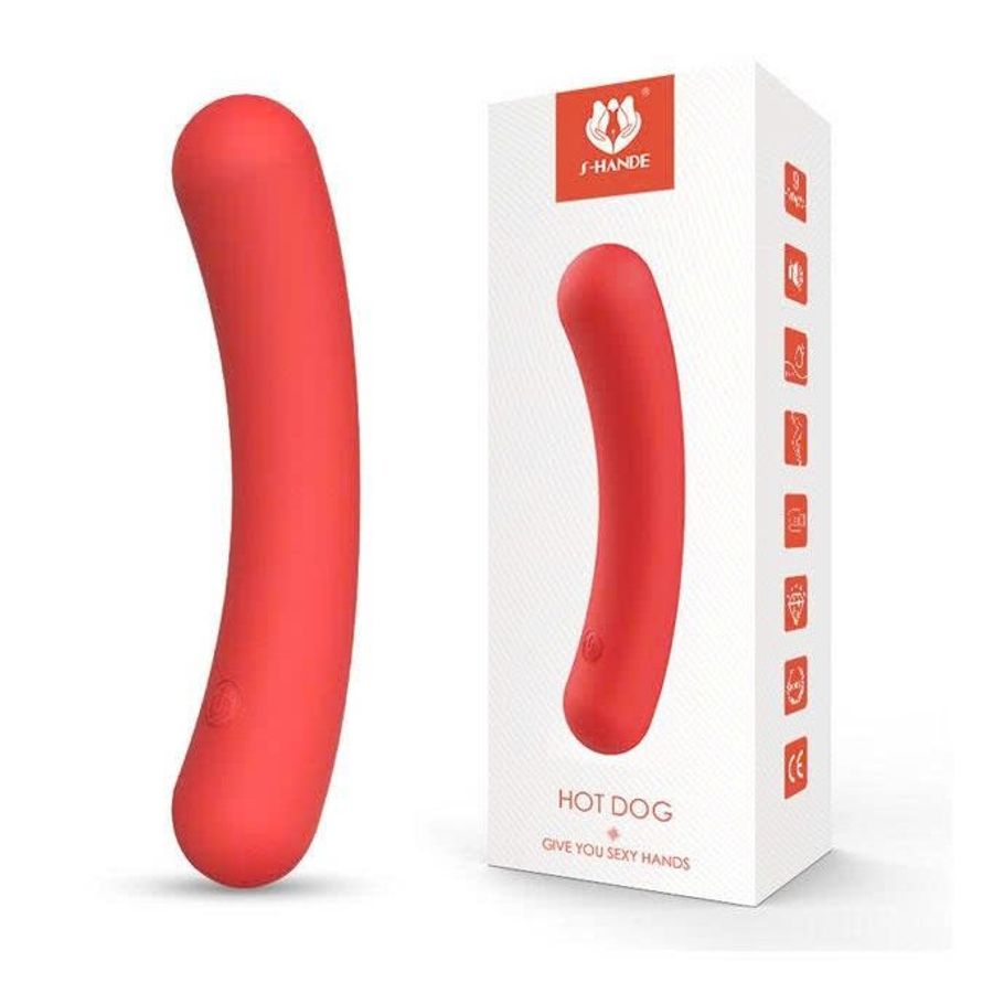 Máy rung ngụy trang xúc xích đỏ có 9 tần số rung dài 12.6cm
