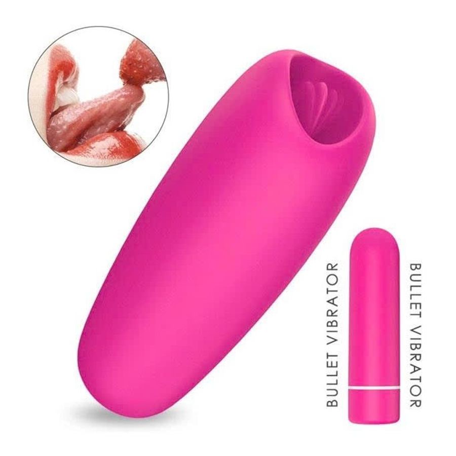 Lưỡi liếm tình yêu chất liệu silicon mềm có 9 chế độ rung