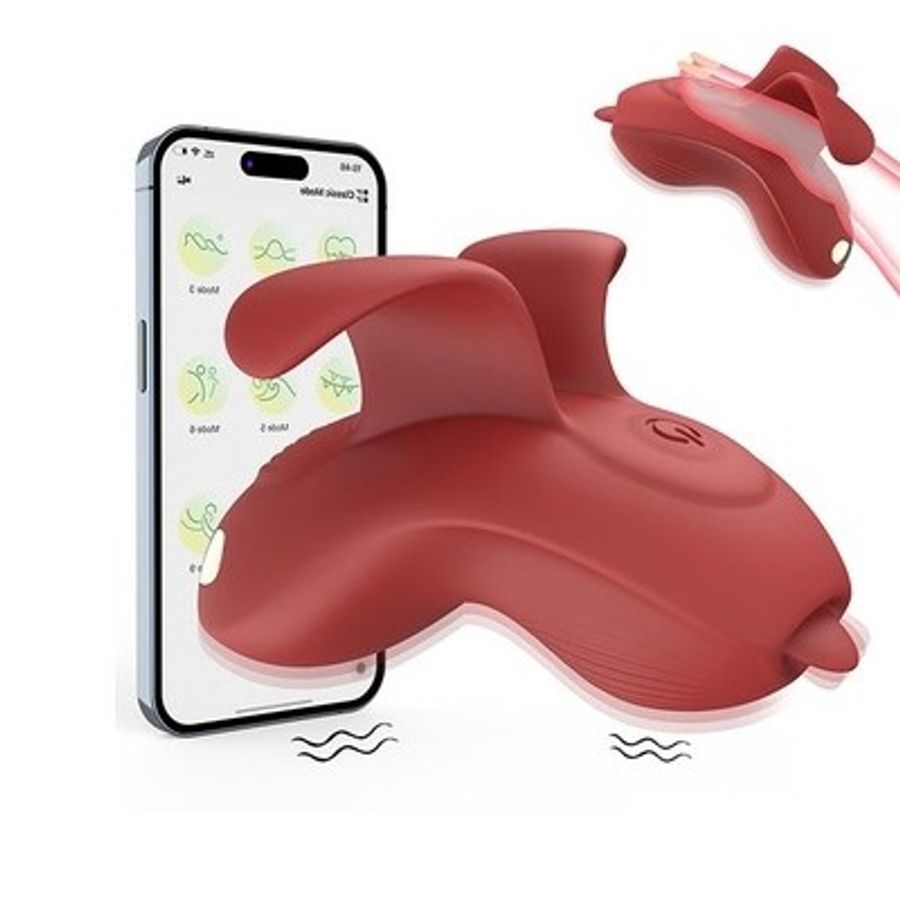 Máy rung cầm tay silicon có lưỡi điều khiển xuyên biên giới