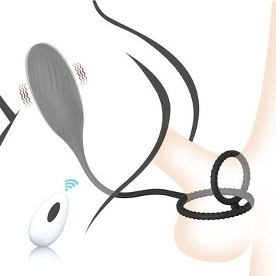 Máy rung nòng nọc có vòng đeo dương vật và 10 tần số