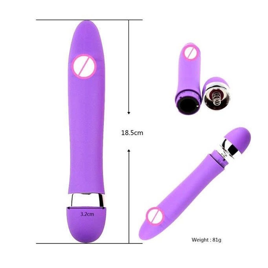 Máy rung mini nhựa dài 18.5cm thiết kế có nắp tháo