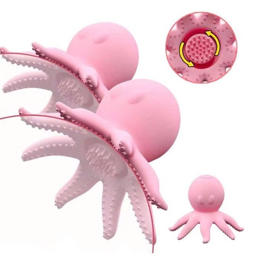 Máy rung núm vú ngụy trang con bạch tuộc dài 7.5cm