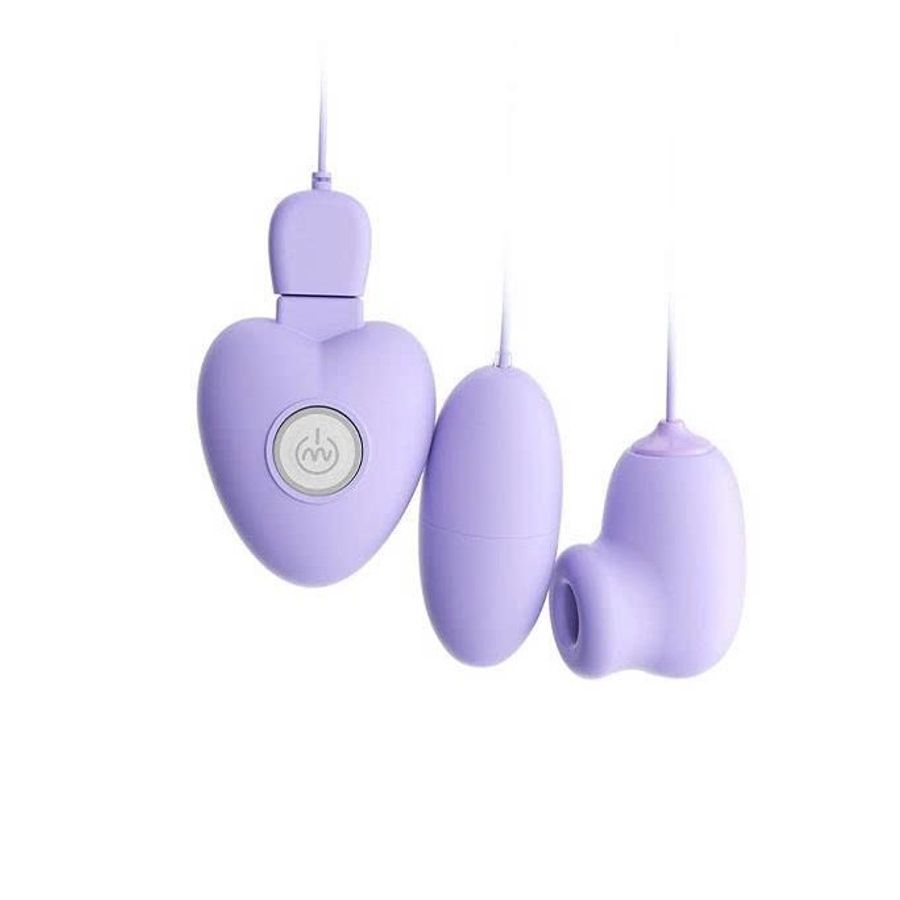 Trứng rung 2 đầu cực mạnh sạc điện dài 8cm màu tím 393282