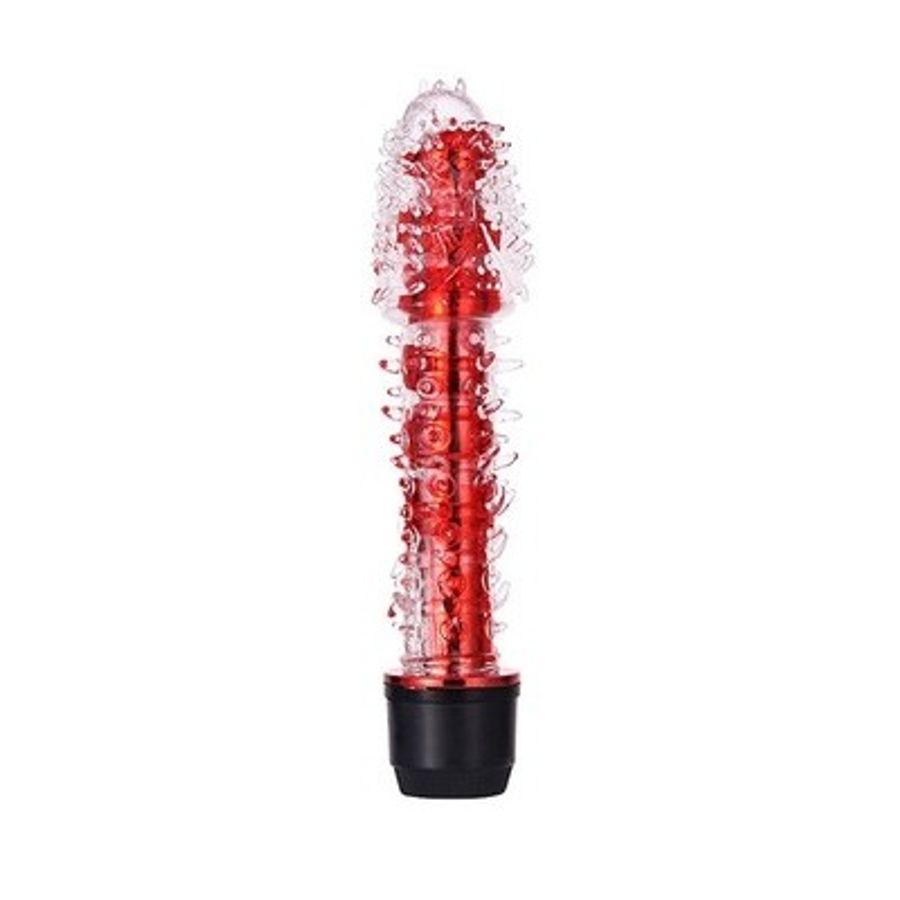 Dương vật giả silicon gai mềm có rung dài 17cm 393419