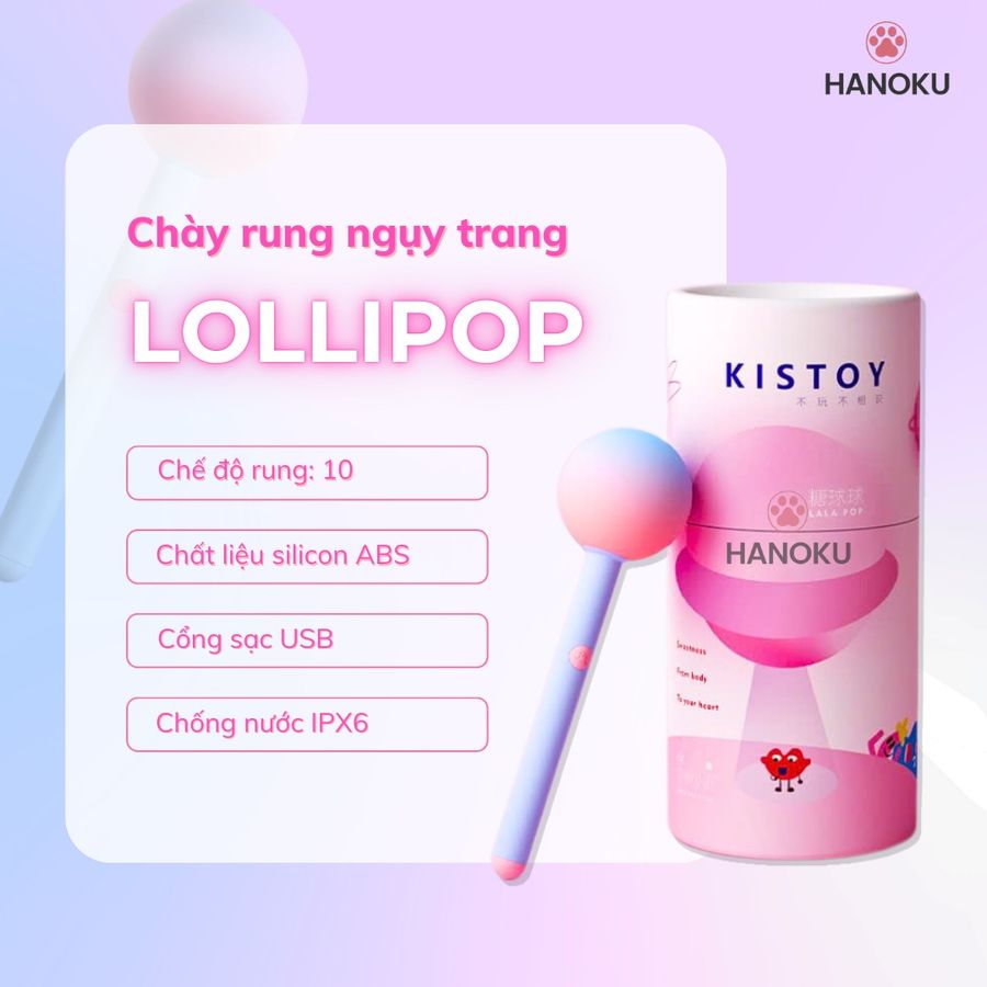 (Có video) Chày rung ngụy trang que kẹo dễ thương Chupachups Lollipop