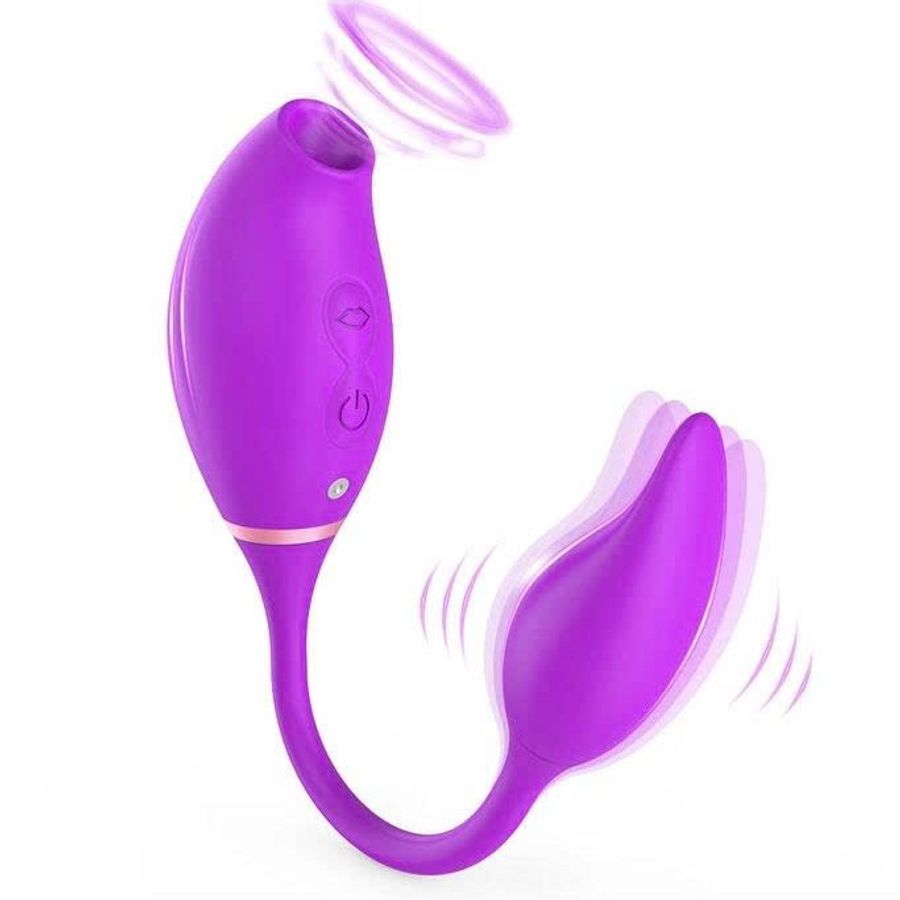 Trứng rung 2 đầu với 8 tần số và 5 chế độ hút dài 249mm 393587
