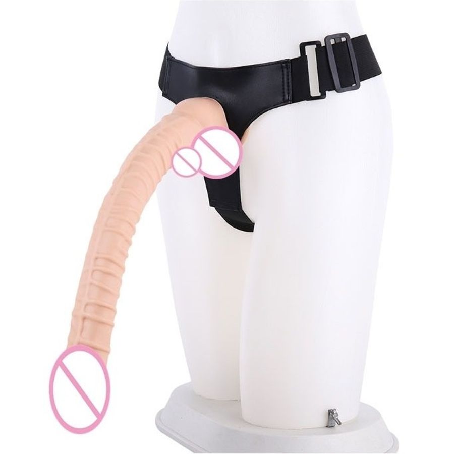 Dương vật giả có gân siêu dài 41cm silicon liền quần