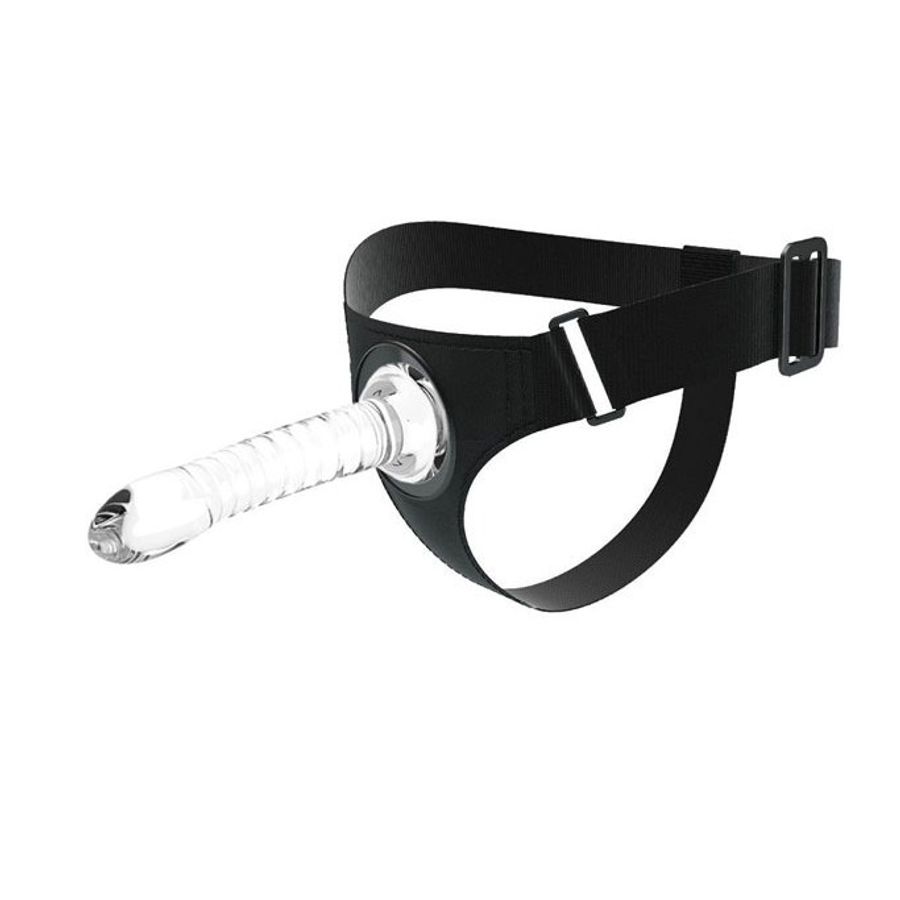 Dương vật giả silicon liền quần trong suốt dài 17.9cm