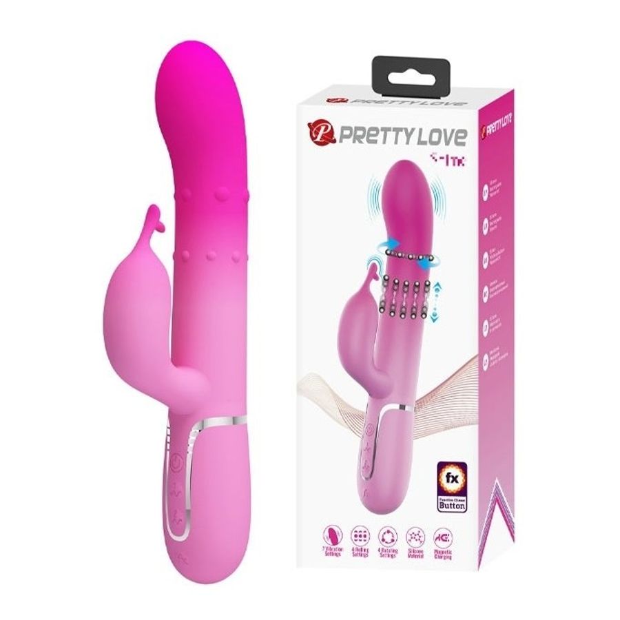 Dương vật giả Pretty love rung xoay 7 tần số có 2 nhánh 393675