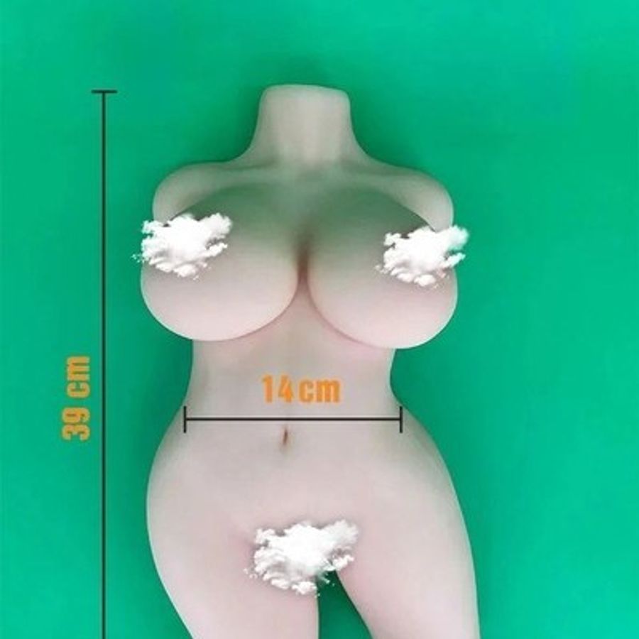 Búp bê âm đạo nửa người có mông và ngực đầy đặn