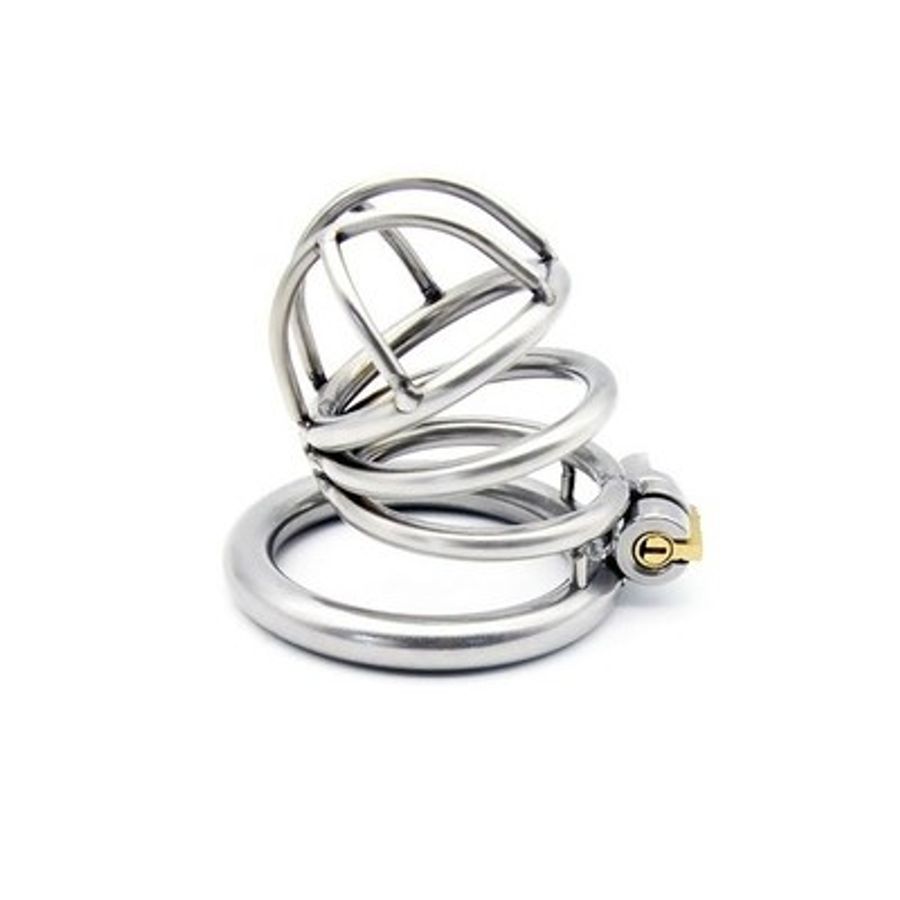 Khóa dương vật inox không gỉ có lồng có 3 kích cỡ