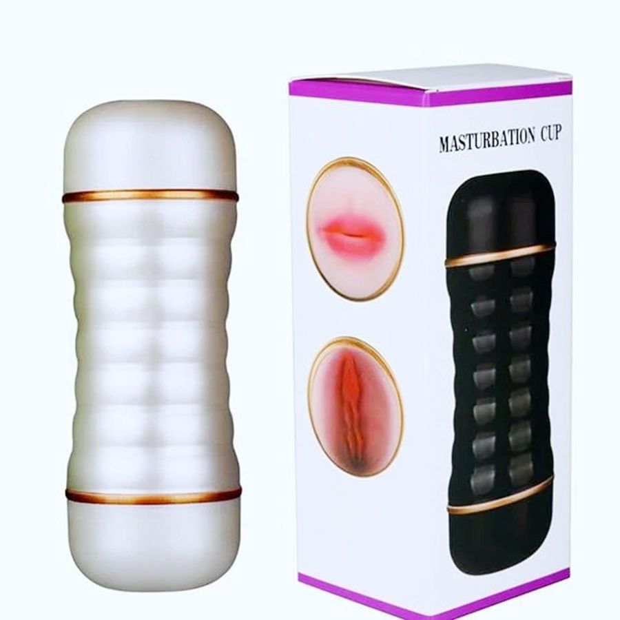 Âm đạo giả 2 đầu Mastubration Cup Silicon mềm như thật