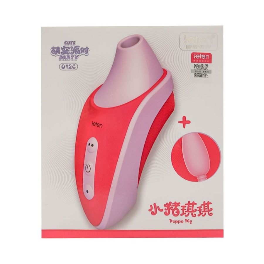 Máy massage rung hút tự động kích thích nữ Leten Peppa Pig 012C