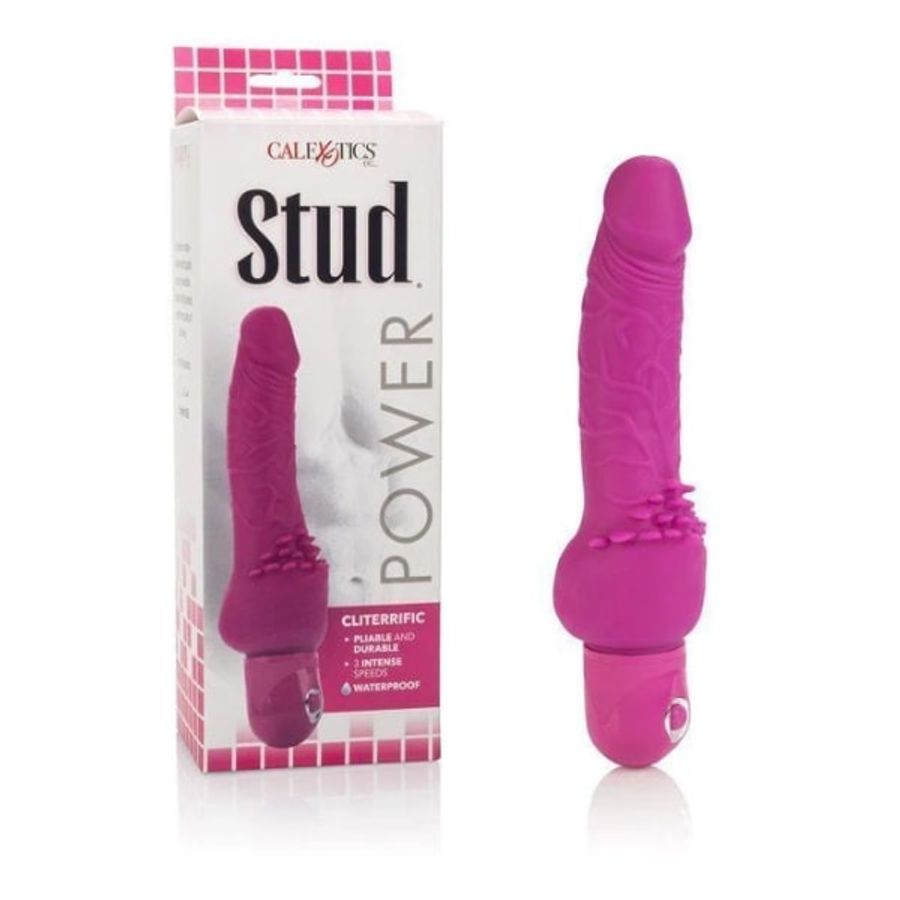 Dương vật giả có rung CalExotics Power Stud Cliterrific hàng Mỹ