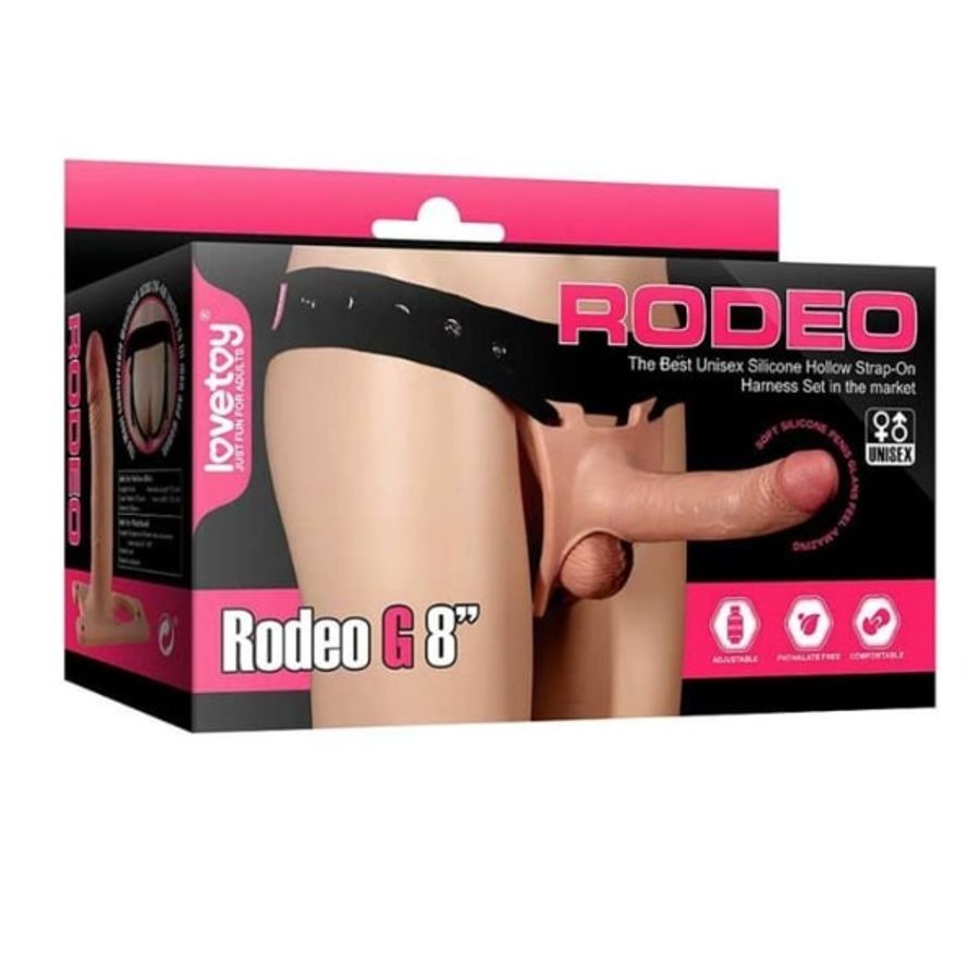Dương vật giả đeo Lovetoy RODEO rỗng ruột có dây chạm điểm G